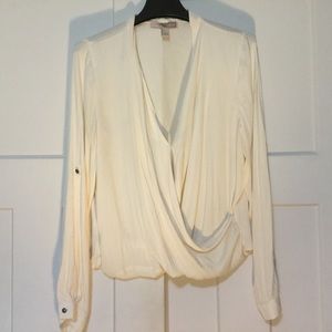 Off-White V Neck Blouse